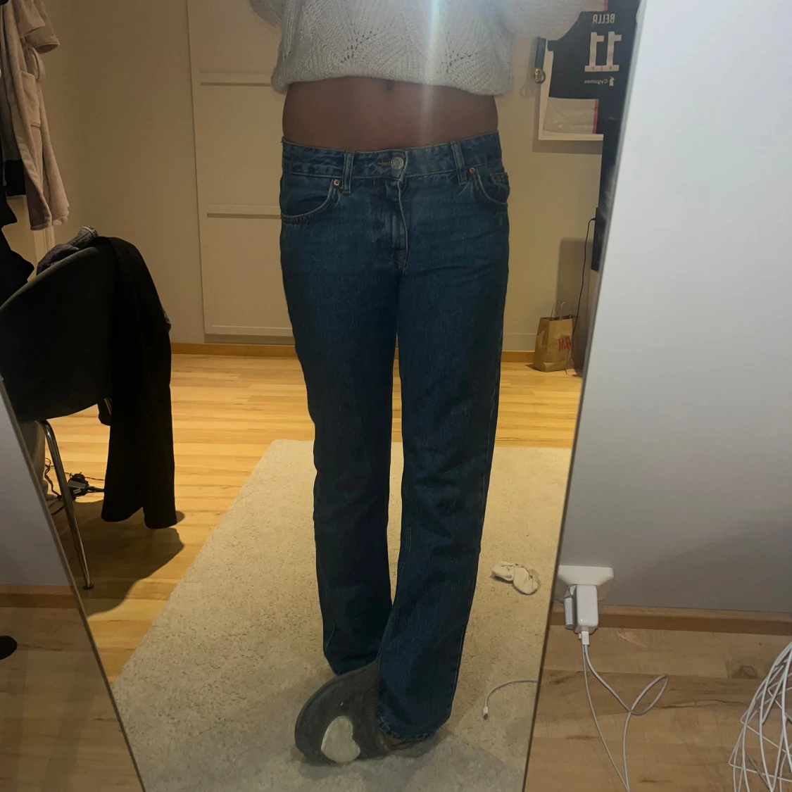 lågmidjade jeans