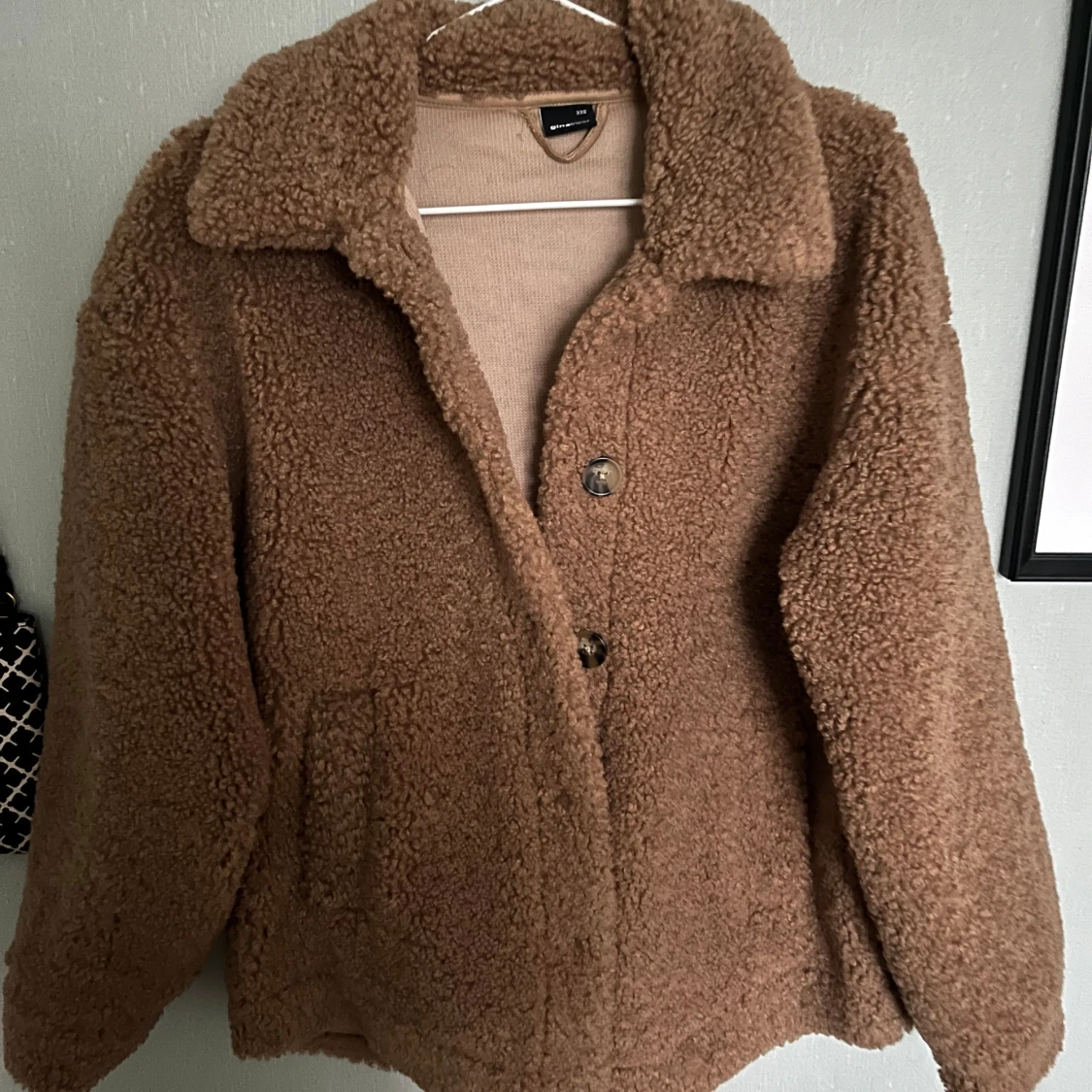 Beige teddyjacka - 2