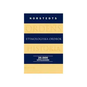 Detta är den första nyskrivna etymologiska ordboken på svenska sedan 1960-talet. Elias Wesséns Våra ord, deras uttal och ursprung utkom första gången 1961 och Elof Hellquists Svensk etymologisk ordbok kom ut i omarbetad och utvidgad upplaga 1939. Norstedts etymologiska ordbok söker härleda närmare 20000 svenska ord tillbaka till deras ursprung. Ibland blir det en resa långt tillbaka i tiden och genom många olika språk, ibland är det fråga om nybildningar från vårt eget århundrade. På senare tid har vi fått in många nya ord i vårt språk. En ny brödsort, ciabatta, har vi hämtat från italienskan och vi får veta att ordet egentligen betyder uttrampad sko! Sunkig är en variantform av äldre svenska 'sjunkig' med betydelsen som man lätt sjunker ned i; som lätt ger efter. Som en extra finess har den här etymologiska ordboken försetts med över 200 belysande specialartiklar kring ord och uttryck. De bjuder på en inspirerande och intressant läsning och blir ett komplement till ordboksartiklarna. Birgitta Ernby och Språkdata vid Göteborgs universitet har lyckats med konststycket att skapa en vetenskapligt vederhäftig och samtidigt lättillgänglig ordbok.     Format Kartonnage   Omfång 792 sidor   Språk Svenska   Förlag Norstedts   Utgivningsdatum 2010-12-15   ISBN 9789113028552  