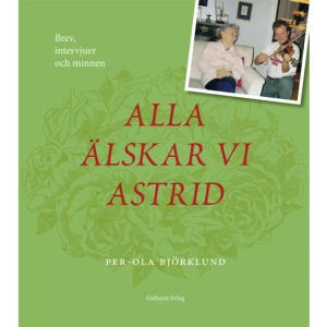 Alla älskar vi Astrid : brev, intervjuer och minnen (inbunden) - Astrid Lindgren är en av Sveriges mest älskade författare. Alla älskar vi Astrid handlar om riksspelmannen och författaren Per-Ola Björklunds brevväxling och möten med henne. Han berättar om sitt liv och hur Astrid Lindgren kom att bli en del av det.Astrid fick periodvis säckar med brev. Under sitt liv kom hon att brevväxla med cirka 30 personer har Kerstin Kvint, Astrids personliga sekreterare och vän, berättat. Per-Ola var en av dem. De två fick genom åren en gradvis djupnande brevrelation och i boken återges korrespondensen. Här finns också intervjuer med Karin Nyman, Astrids dotter, samt ett av barnbarnen, Mats Lindgren. Vi möter även skådespelarna Björn Gustafson, Inger Nilsson och Louise Edlind-Friberg, som medverkat i de oförglömliga filmatiseringarna av Astrids verk. Bokens olika röster och fina bildmaterial tillför mycket åt alla som är intresserade av den älskade och hårt arbetande Astrid.Dalarna hade en speciell plats i Astrids hjärta. Till Tällberg begav hon sig om vintrarna för att åka skidor och koppla av. Hennes spår finns som bekant i Vimmerby, Vasastan och Stockholms skärgård, men Per-Ola Björklund visar att de också leder till Siljansbygden.Per-Ola Björklund från Bjursås har tidigare givit ut två böcker: Bygdespel i Dalarna och Dalanöjen. Han är riksspelman på fiol och har skrivit sex pjäser. Sedan mitten av 1970-talet har han varit verksam inom Dalarnas kulturliv. Per-Ola har tilldelats flera priser och stipendier. Kanske är utmärkelsen Årets Bjursing det han håller främst?    Format Inbunden   Omfång 234 sidor   Språk Svenska   Förlag Gidlunds förlag   Utgivningsdatum 2021-09-01   ISBN 9789178444526  