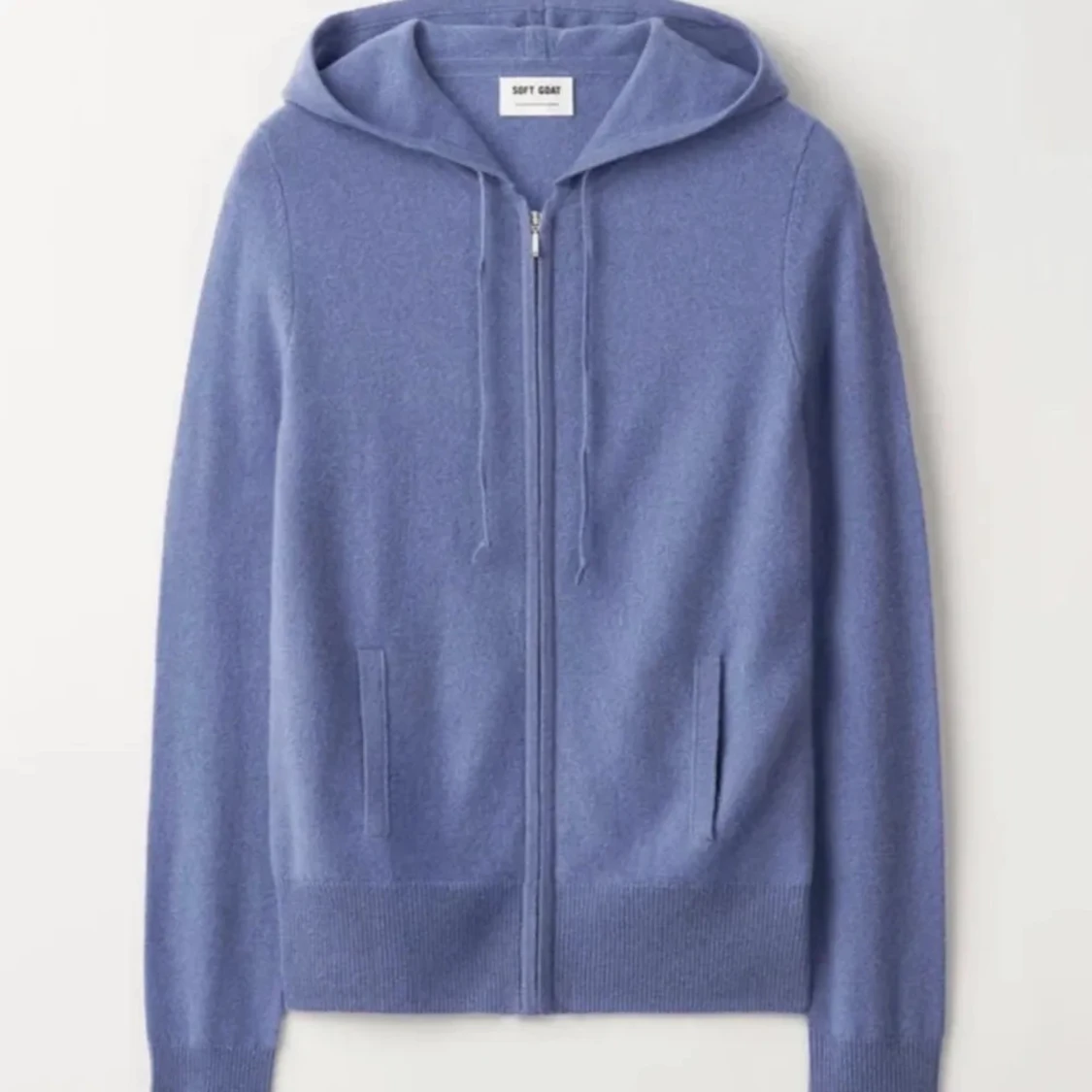 Blå hoodie från Soft Goat