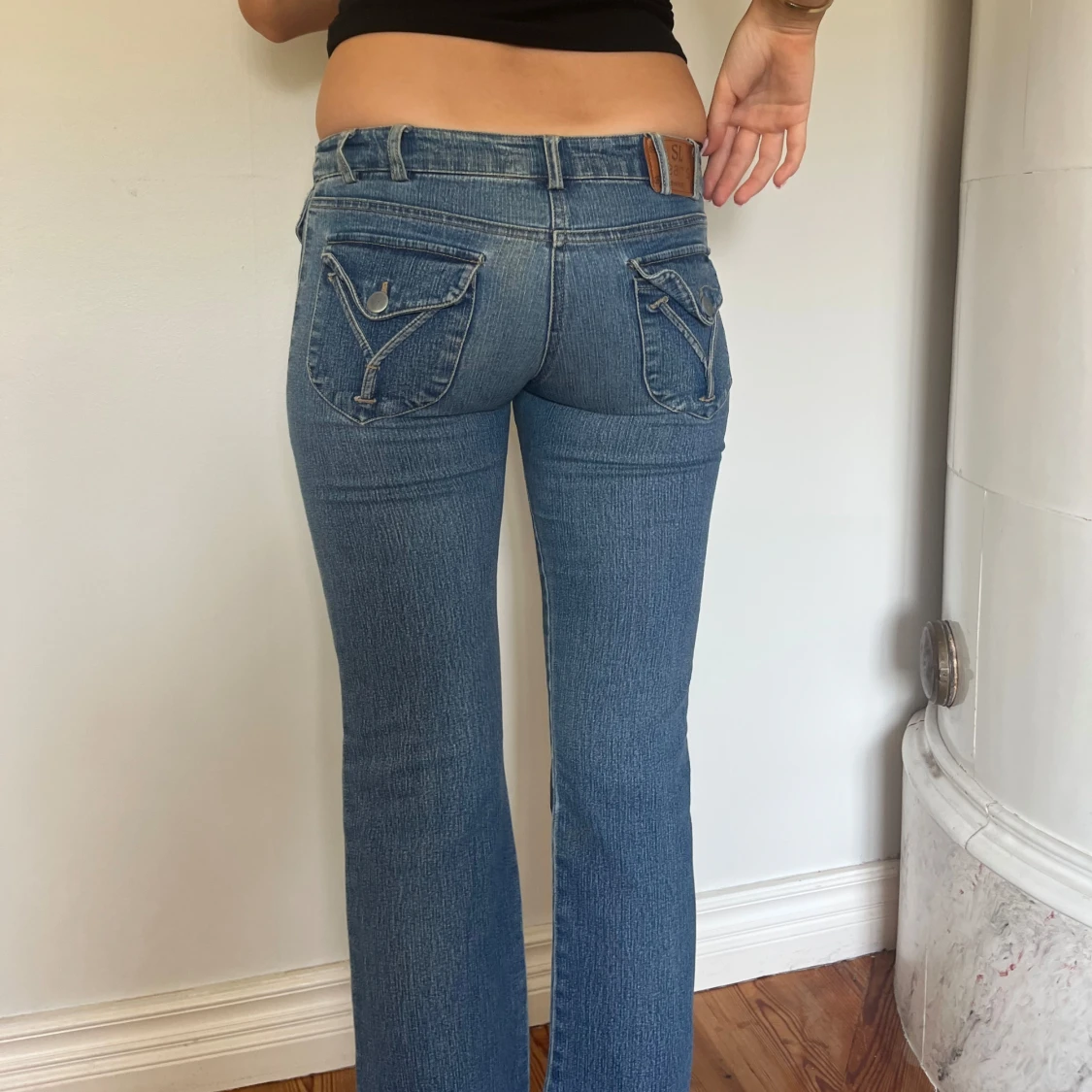 Lågmidjade vintage jeans  - 4