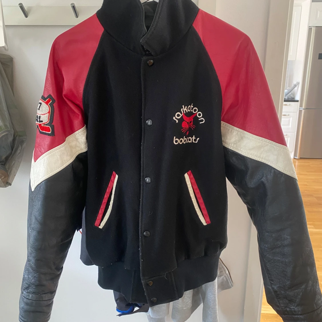 Hockey läderjacka  - 90