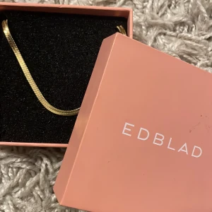 Edblad Chain Herringbone 40 cm Gold - Bredd 3 mm, höjd 0,5 mm, halsbandets totala längd är 40 cm Blank 14K guldplätering på rostfritt stål Nickelsäkert. Säljer för att jag råkade köpa två🤭 köpt för 400kr säljs för samma pris men 350 vid snabbköp!