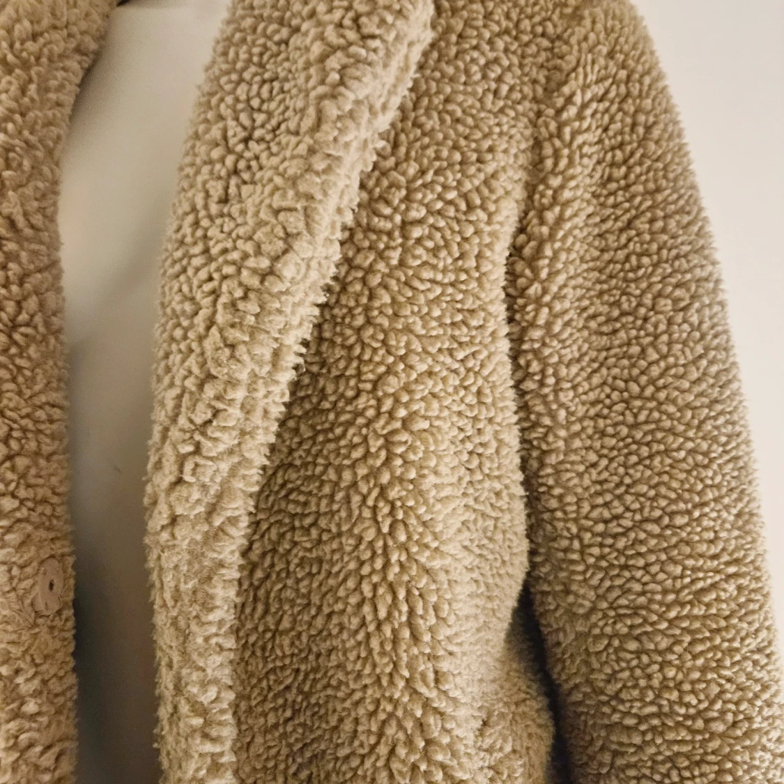 Beige teddyjacka  - 25