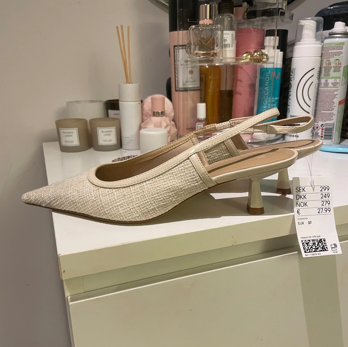 Beige klackar/pumps - 90