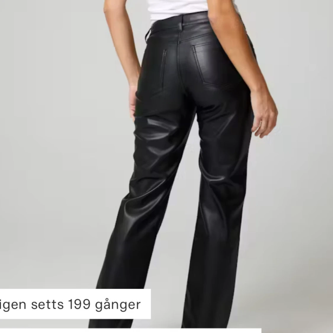 Svarta skinnbyxor - 90