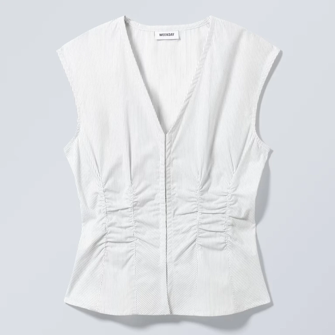 Vit randig blus från Weekday - 90