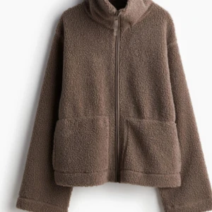 H&M - H&M Brun Pile Jacka Aldrig använd, kvar i påsen 