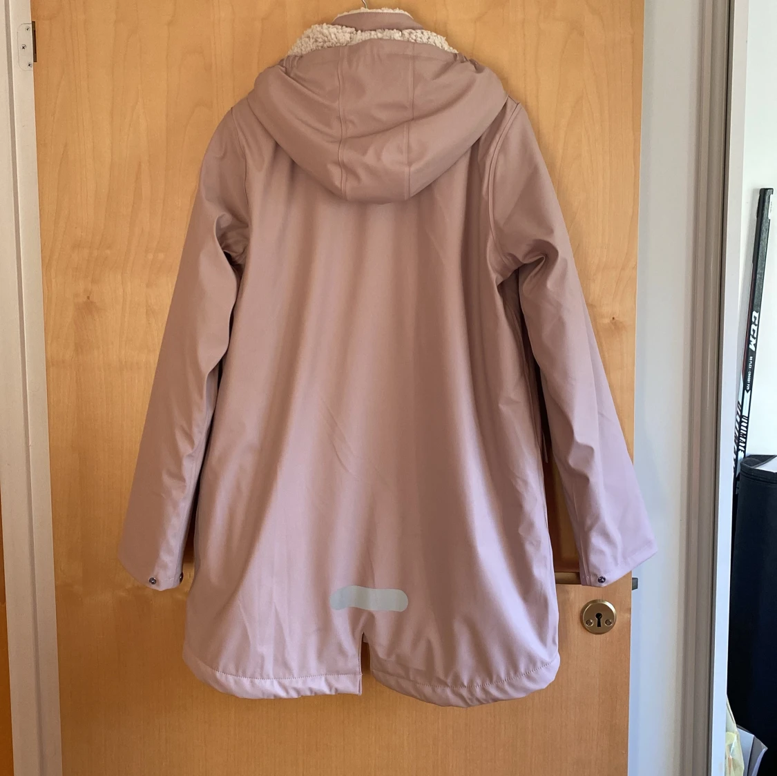 Regnjacka med teddyfoder - 90