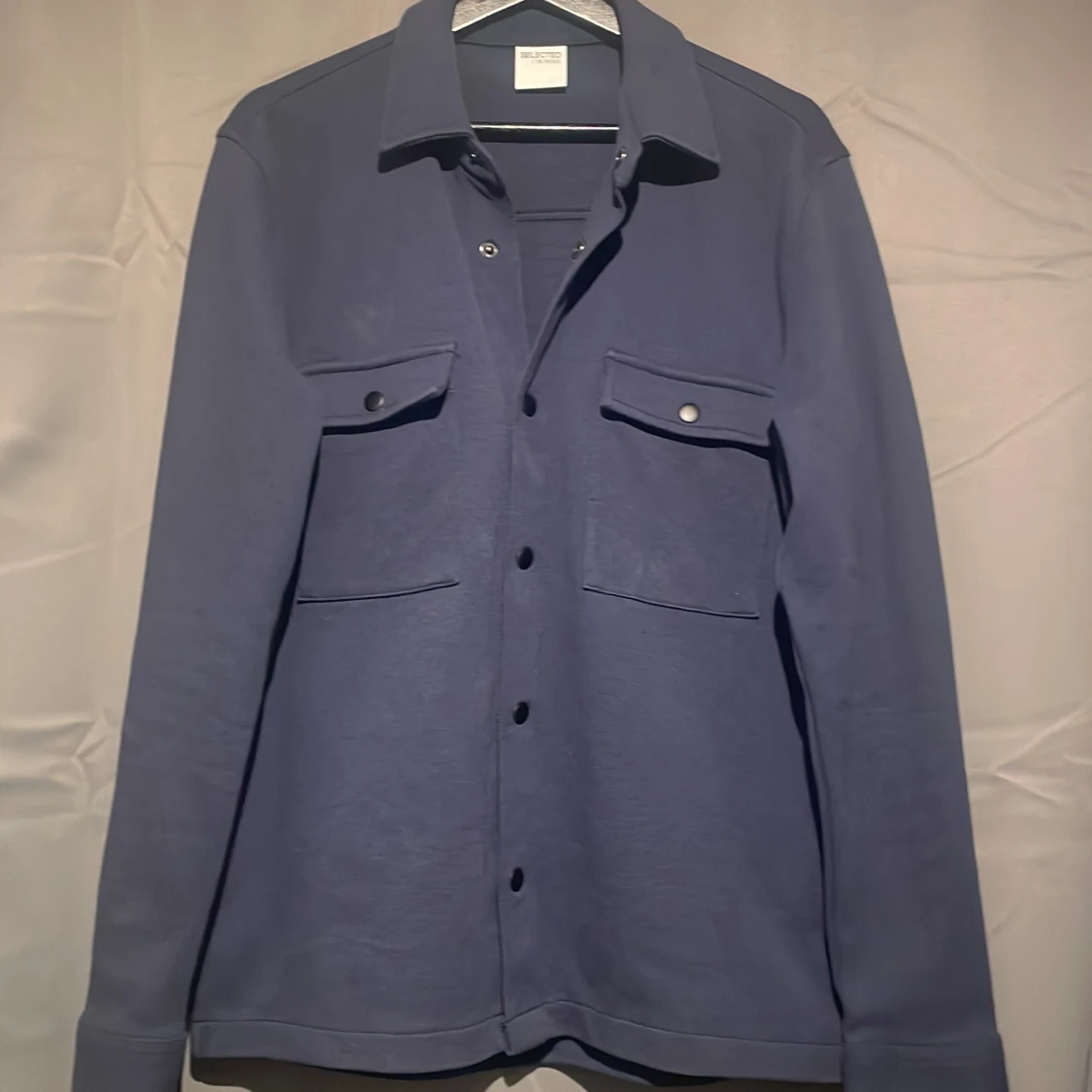 Mörkblå overshirt från Selected Homme
