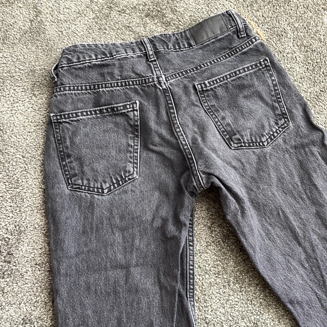 Lågmidjade svarta jeans - 90