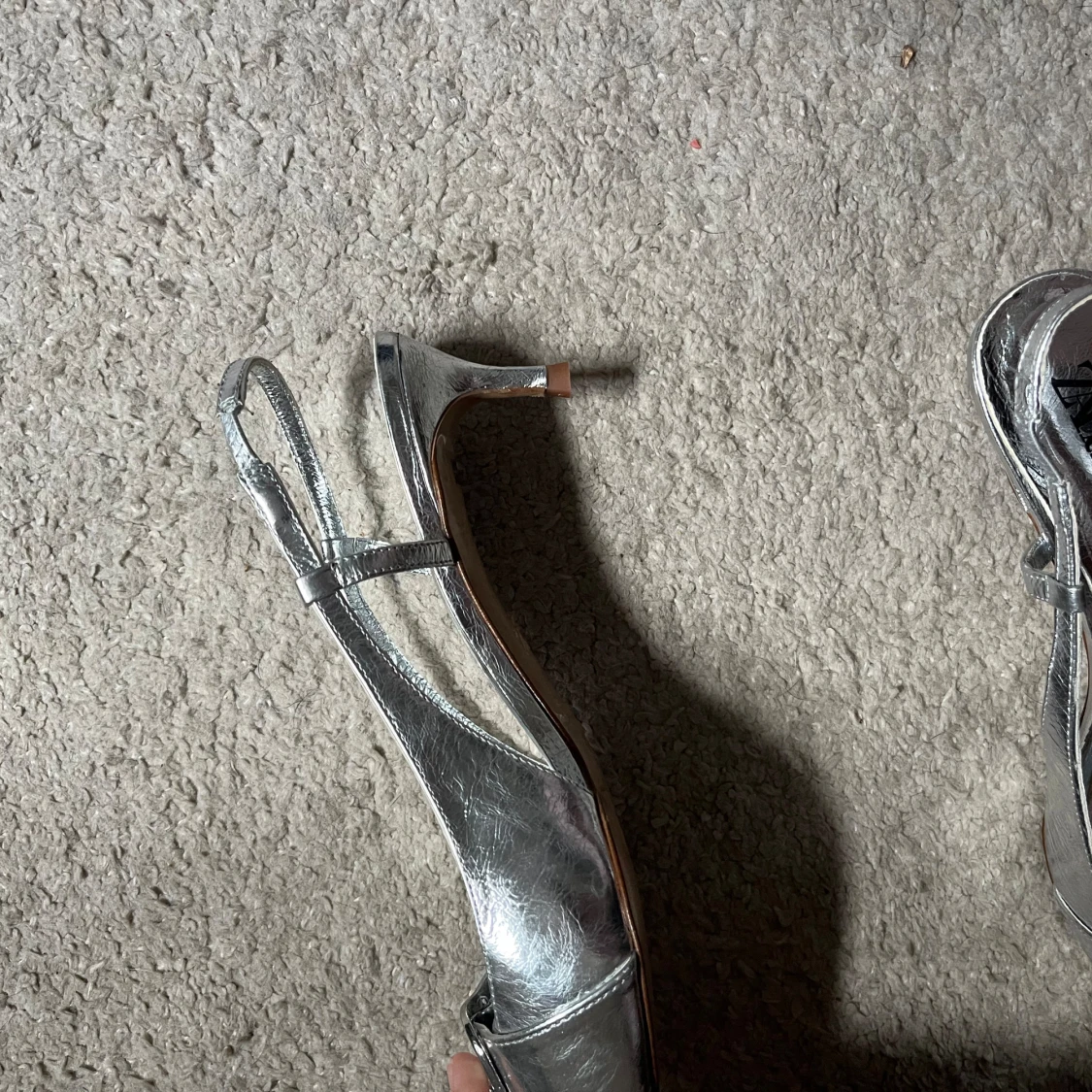 Chrome kitten heels  - 91