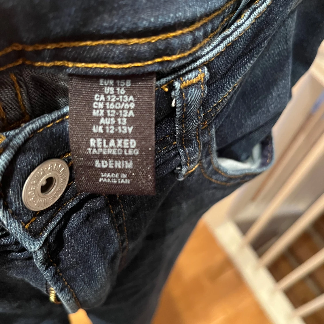 Blå jeans med relaxed tapered fit - 91