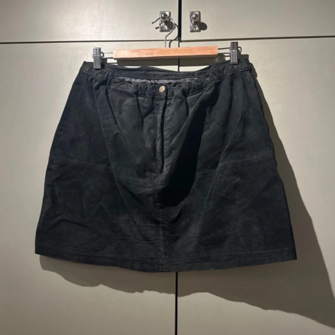 Vintage Svart mockakjol - 91