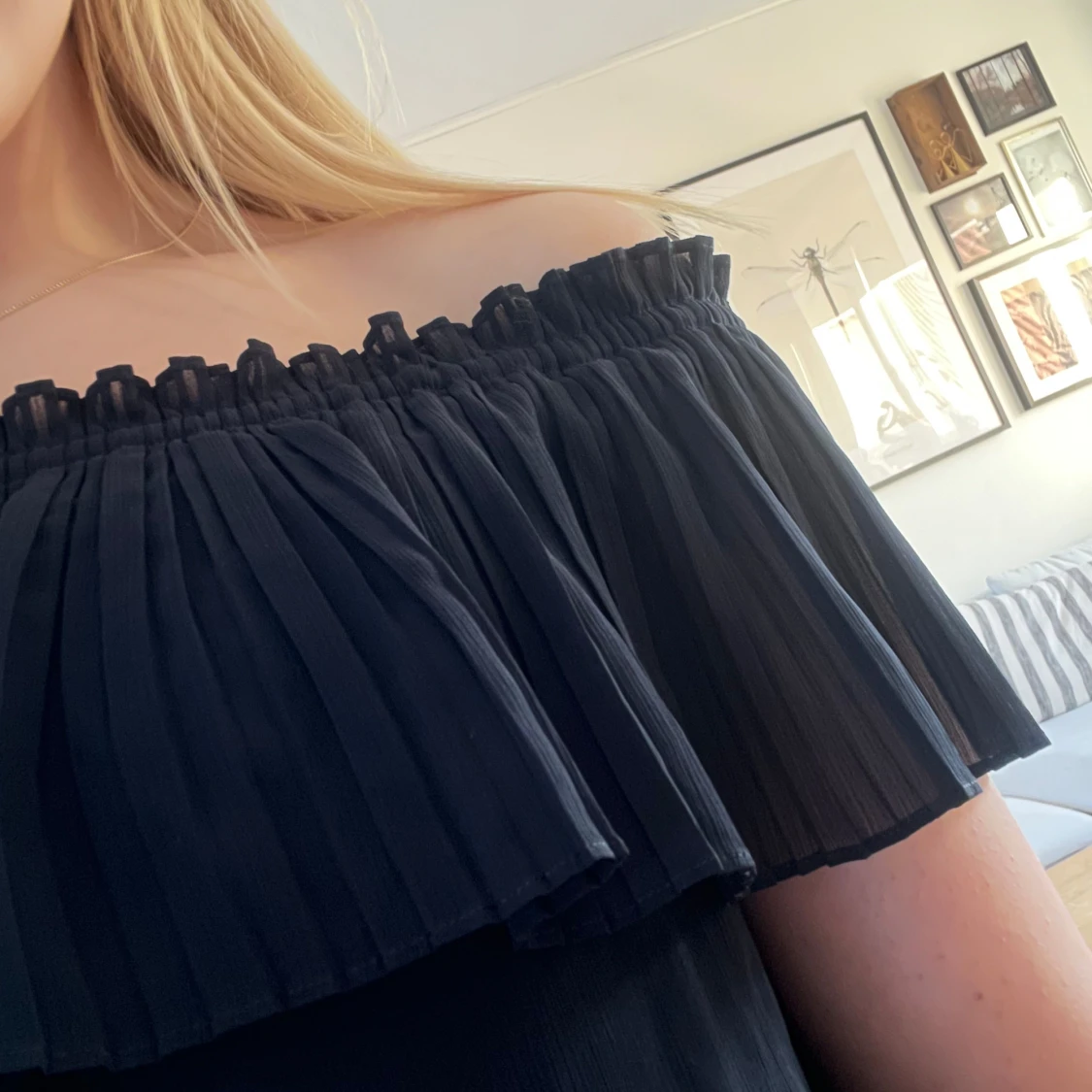 Svart offshoulder topp - 2