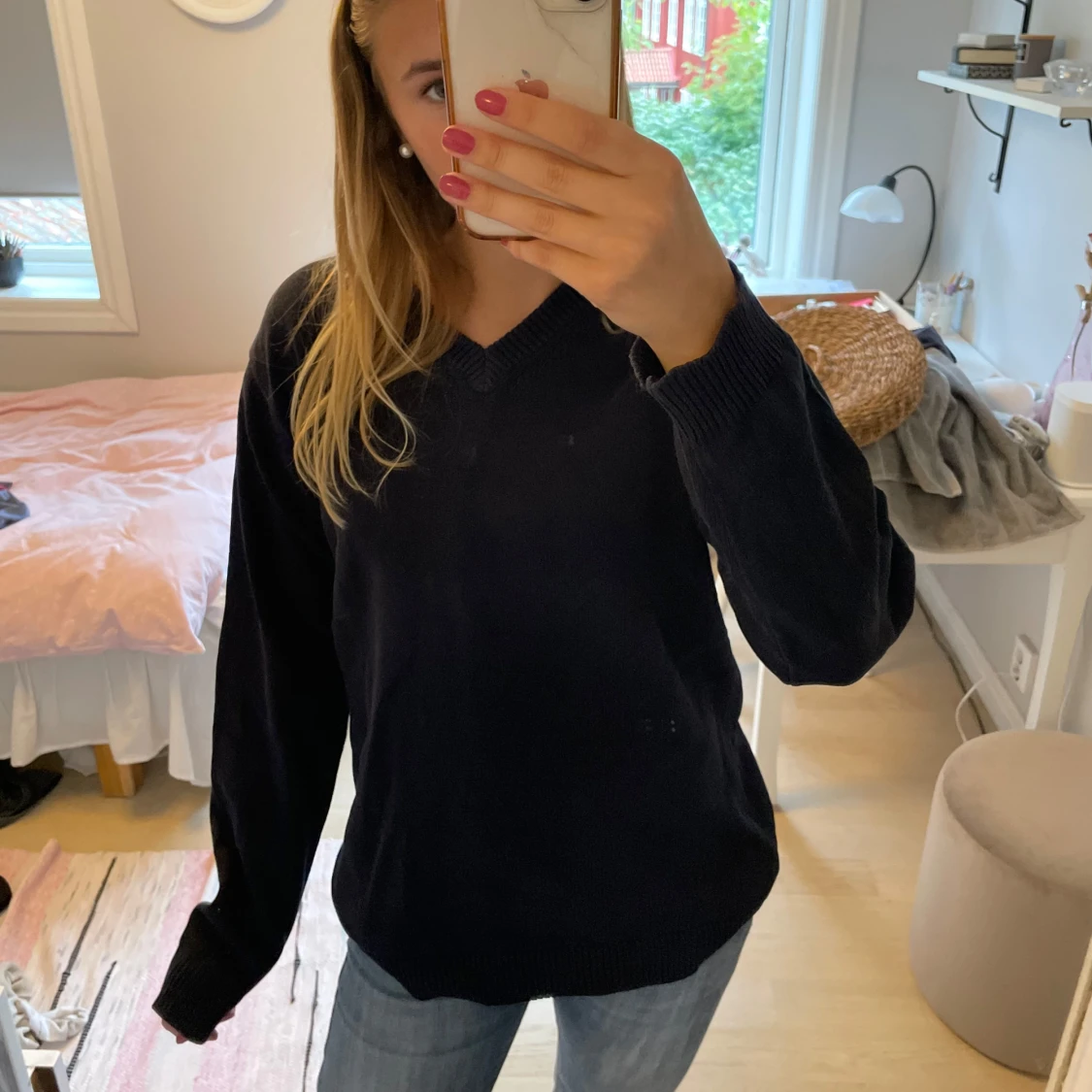 Marinblå tröja - 92
