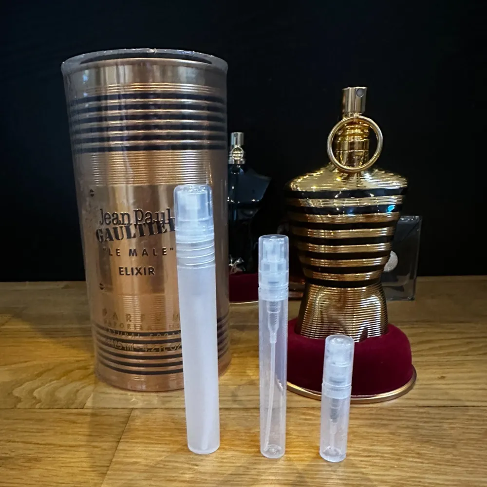 JPG le male elixir parfum | Köp av sampels eller hela flaskan vid bra erbjudande,125ml nästan full | 2ml 35kr | 5ml 55kr | 10ml 109kr  | Vid köp av flera så fixar jag bundle | Perfekt till Vintern | Hör av dig innan köp 🙏. Parfym.