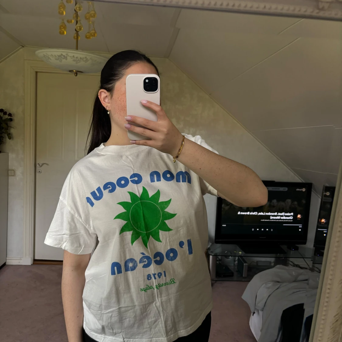 T-shirt med tryck - 91