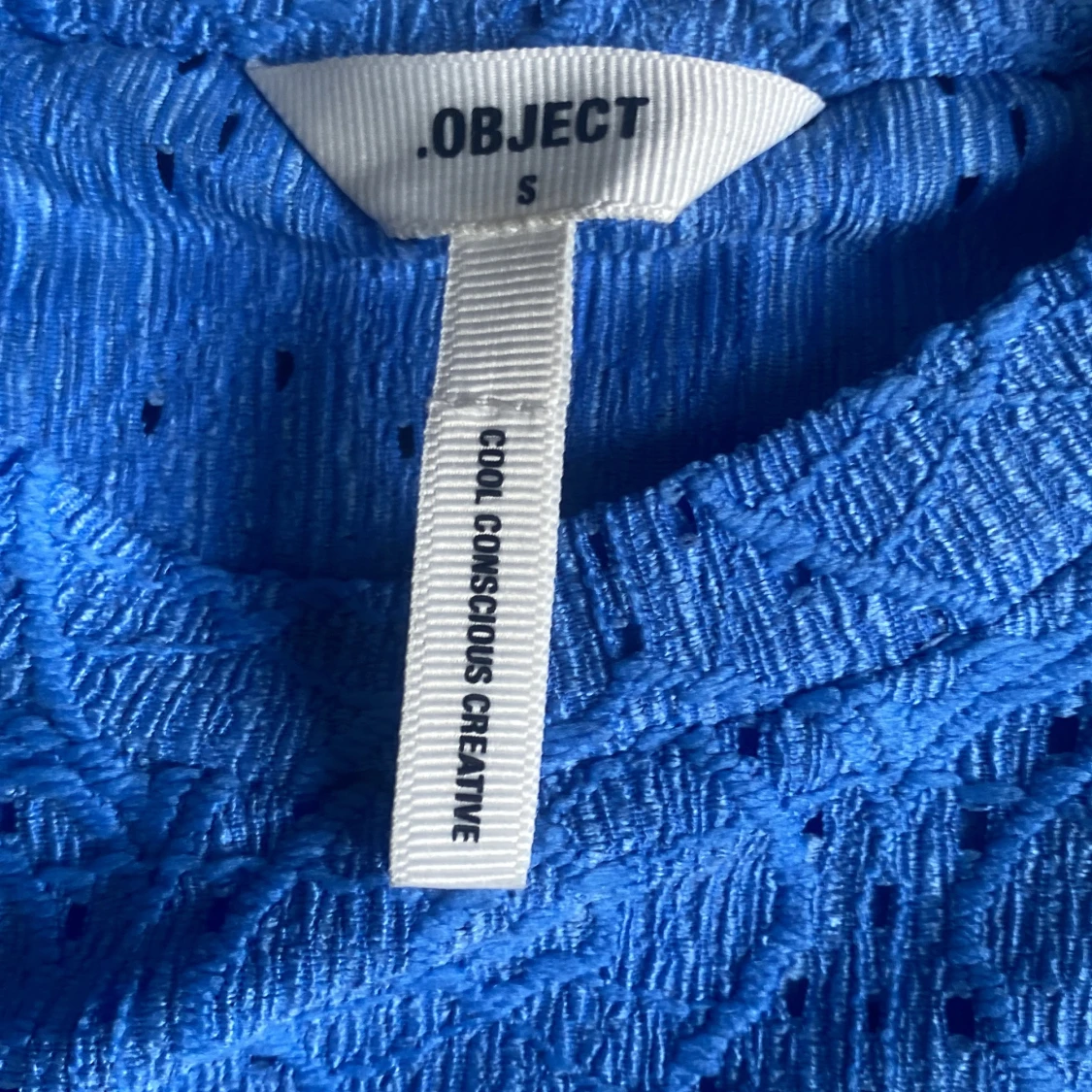 Blå spetsblus från Object - 3