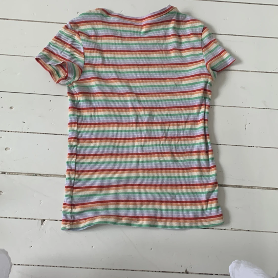 Randig ribbad t-shirt - 90