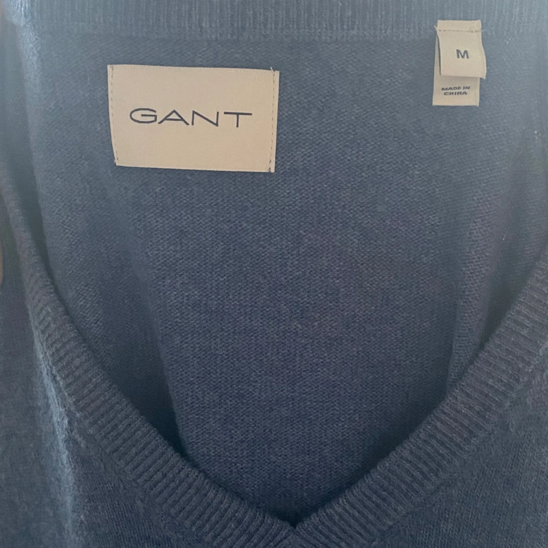 Blå gant tröja i merinoull - 2