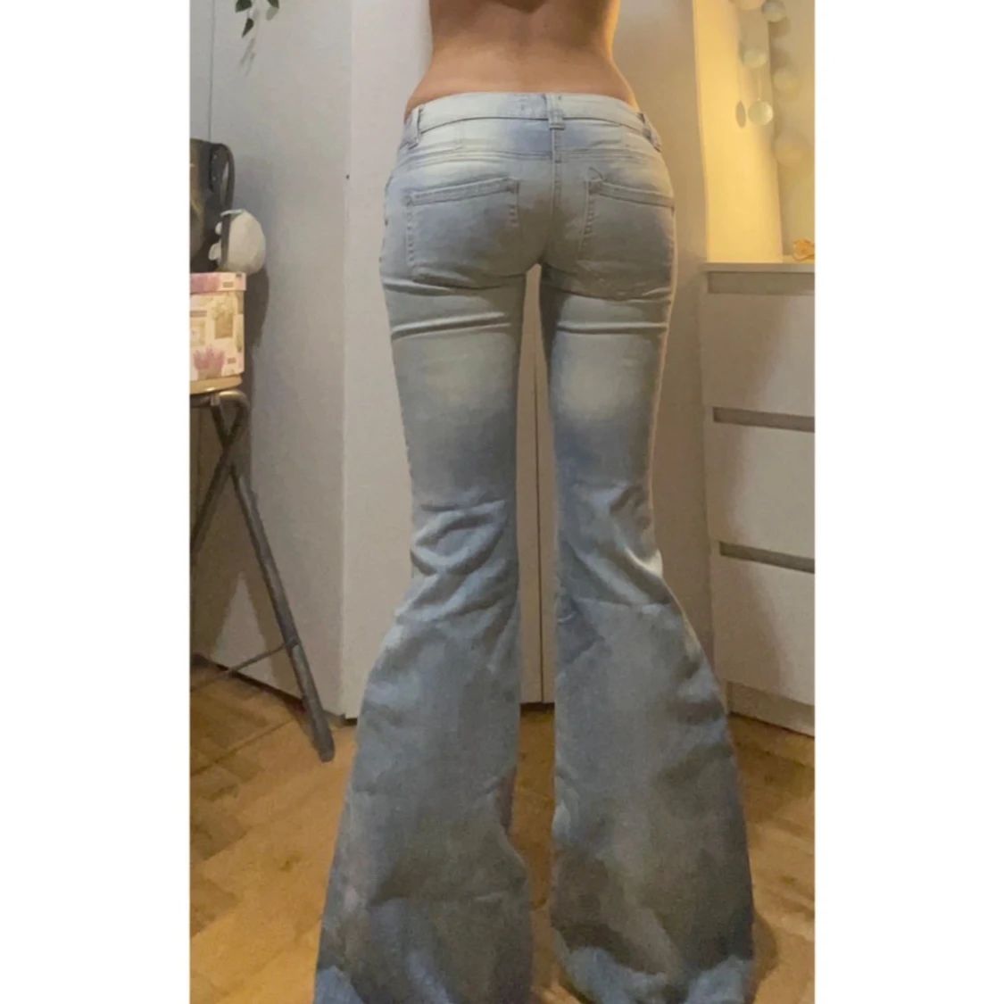 Lågmidjade bootcut jeans - 90