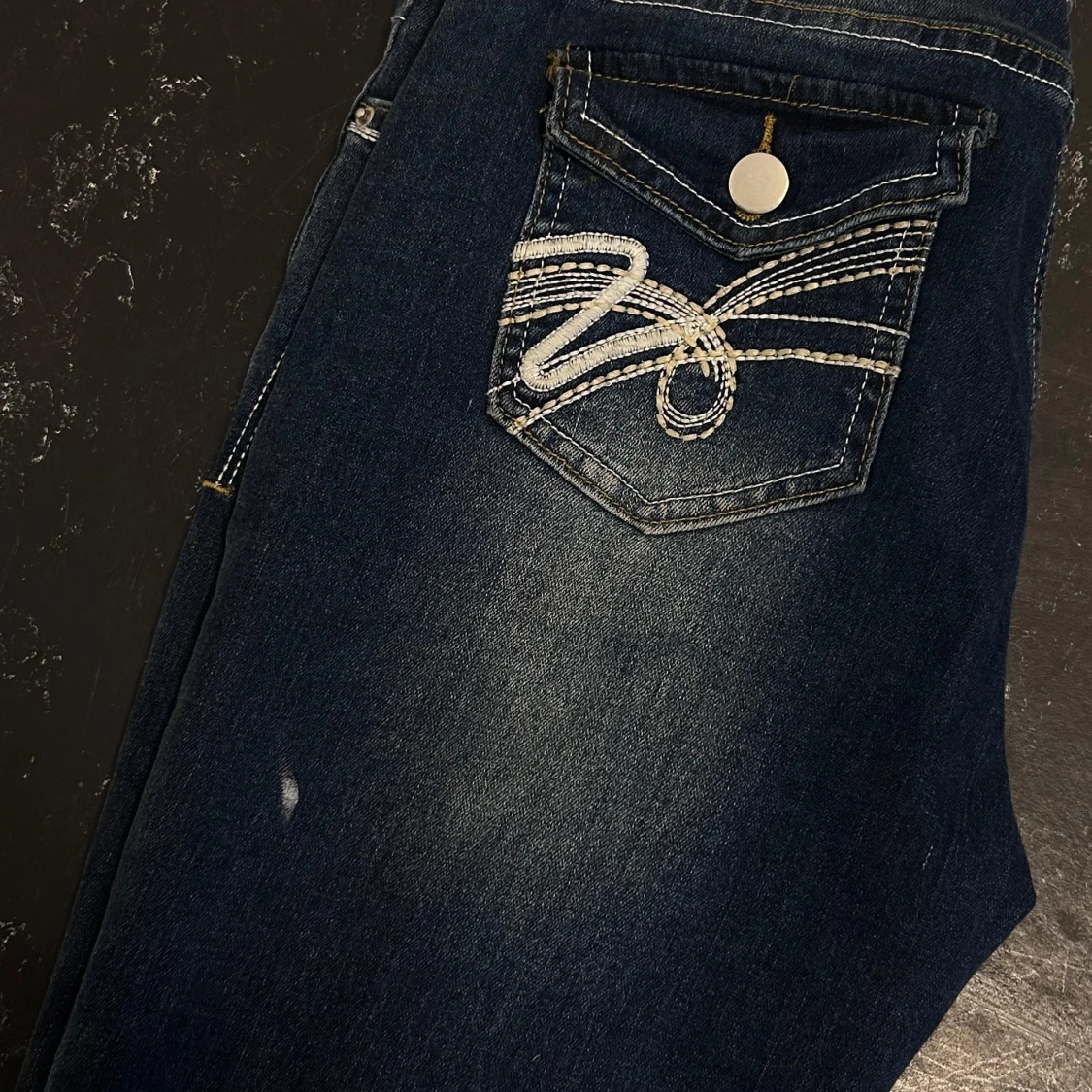 Llågmidjade bootcut jeans - 93