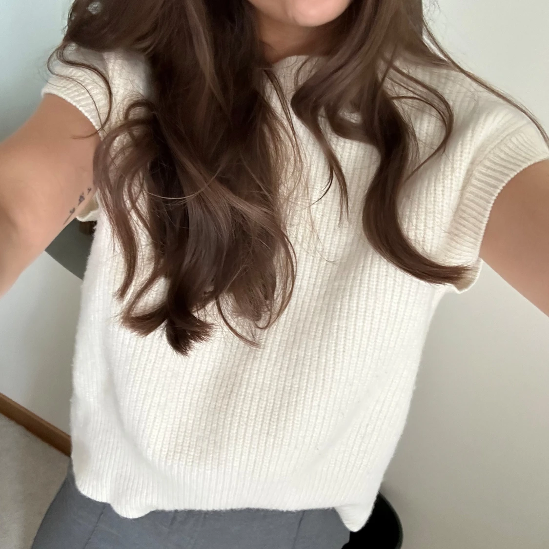 Stickad kortärmad - 90