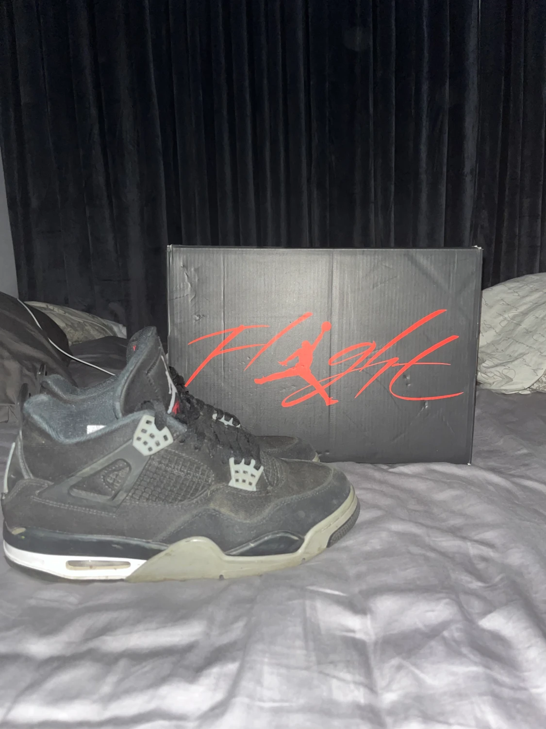 Jordan 4 Black Canavas 