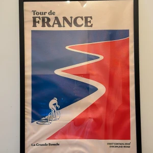 Tavla-Tour de France - 70x30cm tavla med motiv.