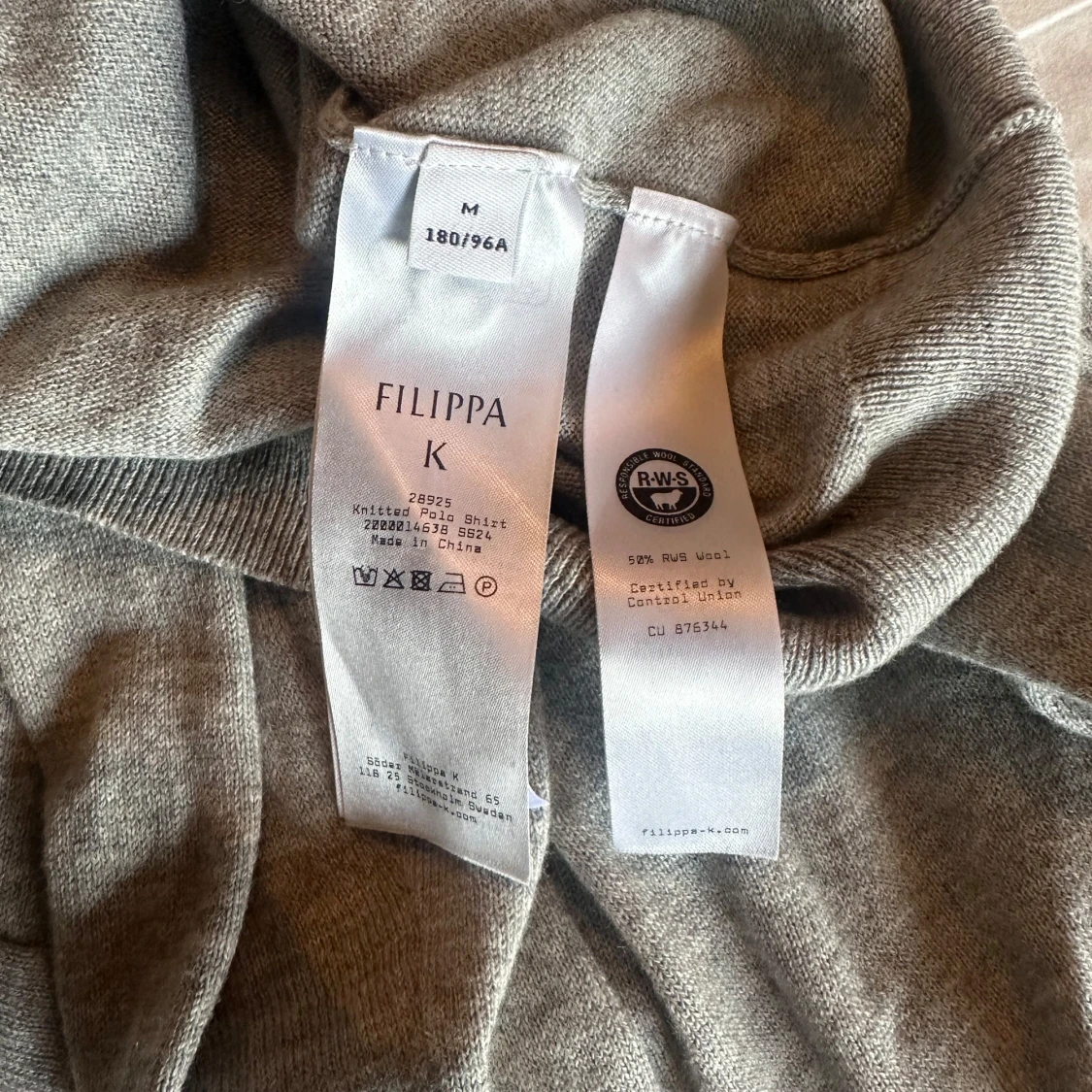 Grå långärmad polotröja från Filippa K - 1