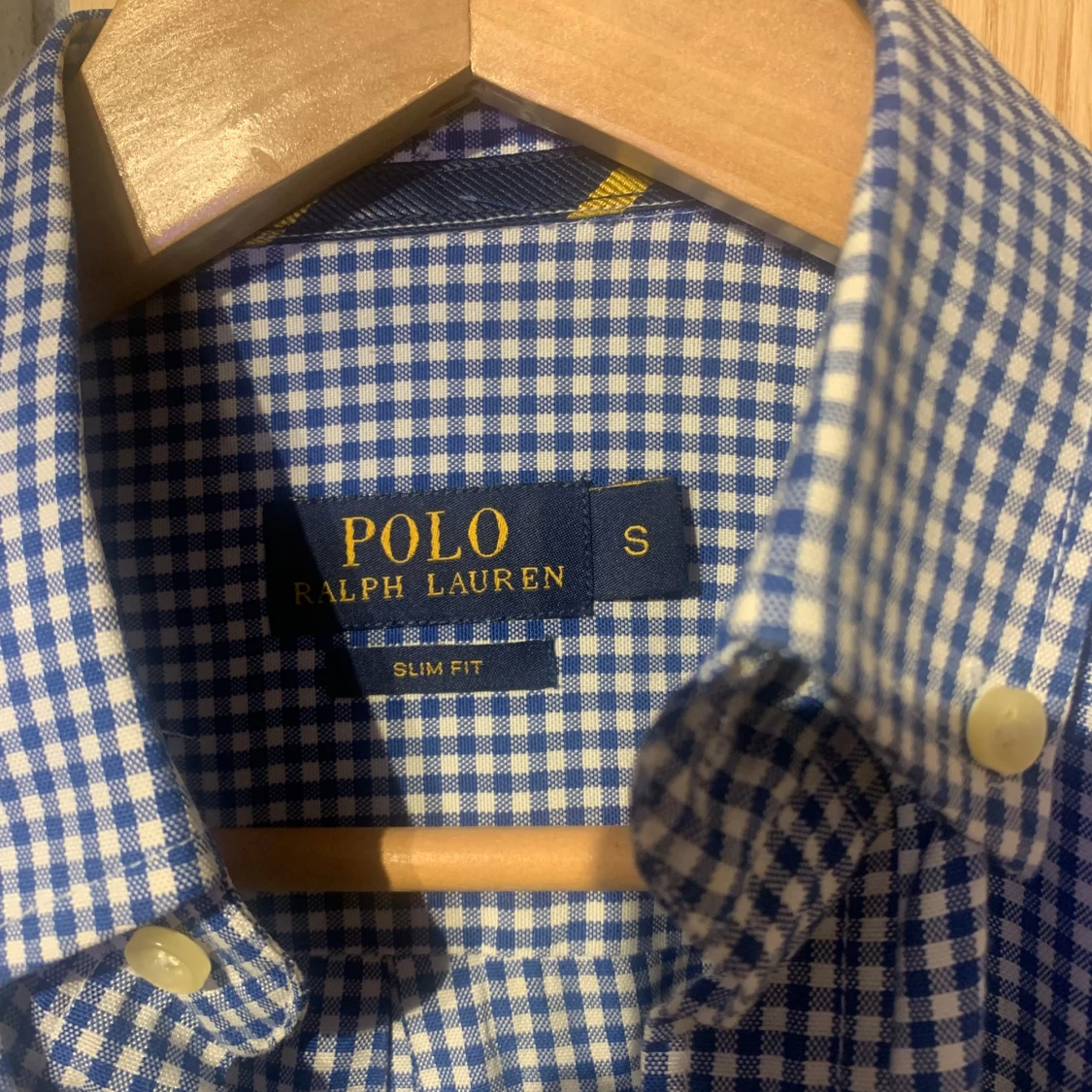 Blårutig skjorta från Ralph Lauren - 92