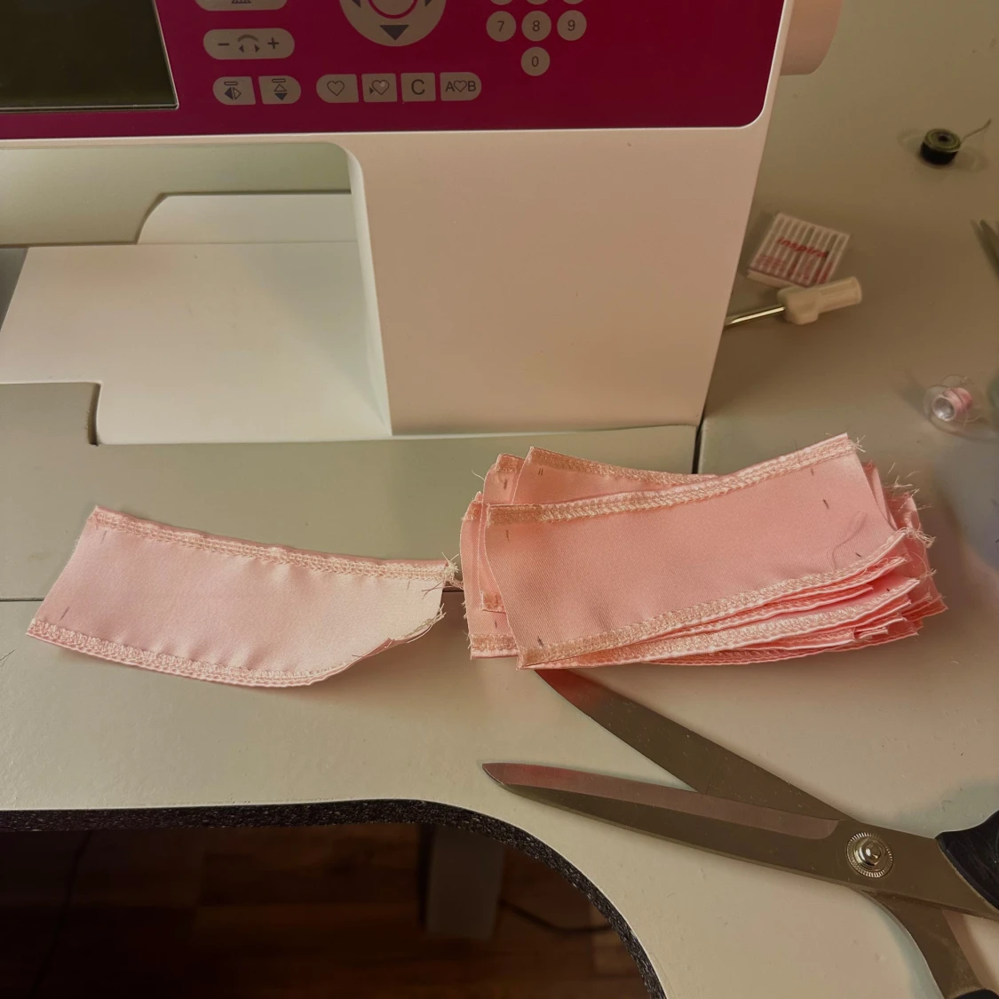 Rosa silkes-papiljotter  - 3