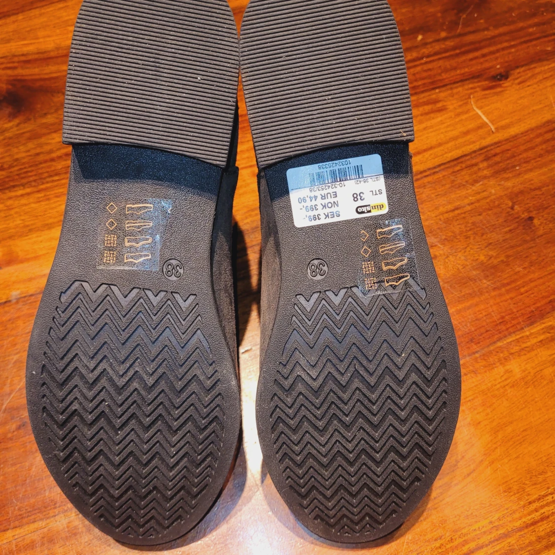 Grå Chelsea boots i mockaimitation - 1