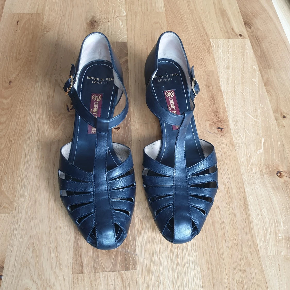 Vintage Läder klackar - 1