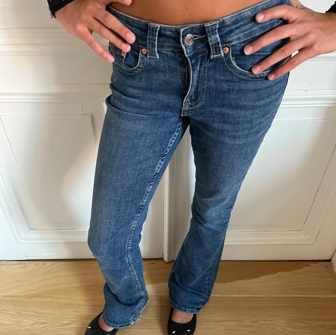 Lågmidjade bootcut jeans - 90