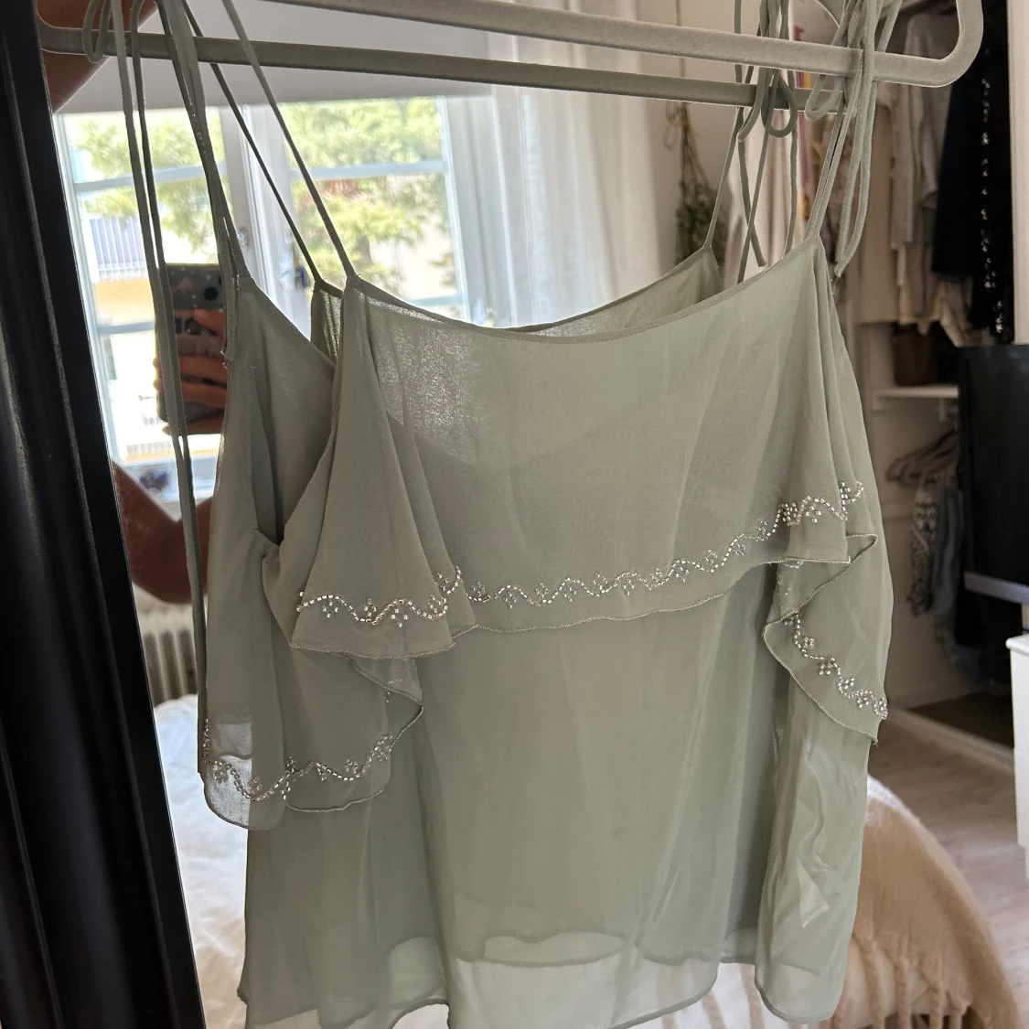 Grön zara topp - 90