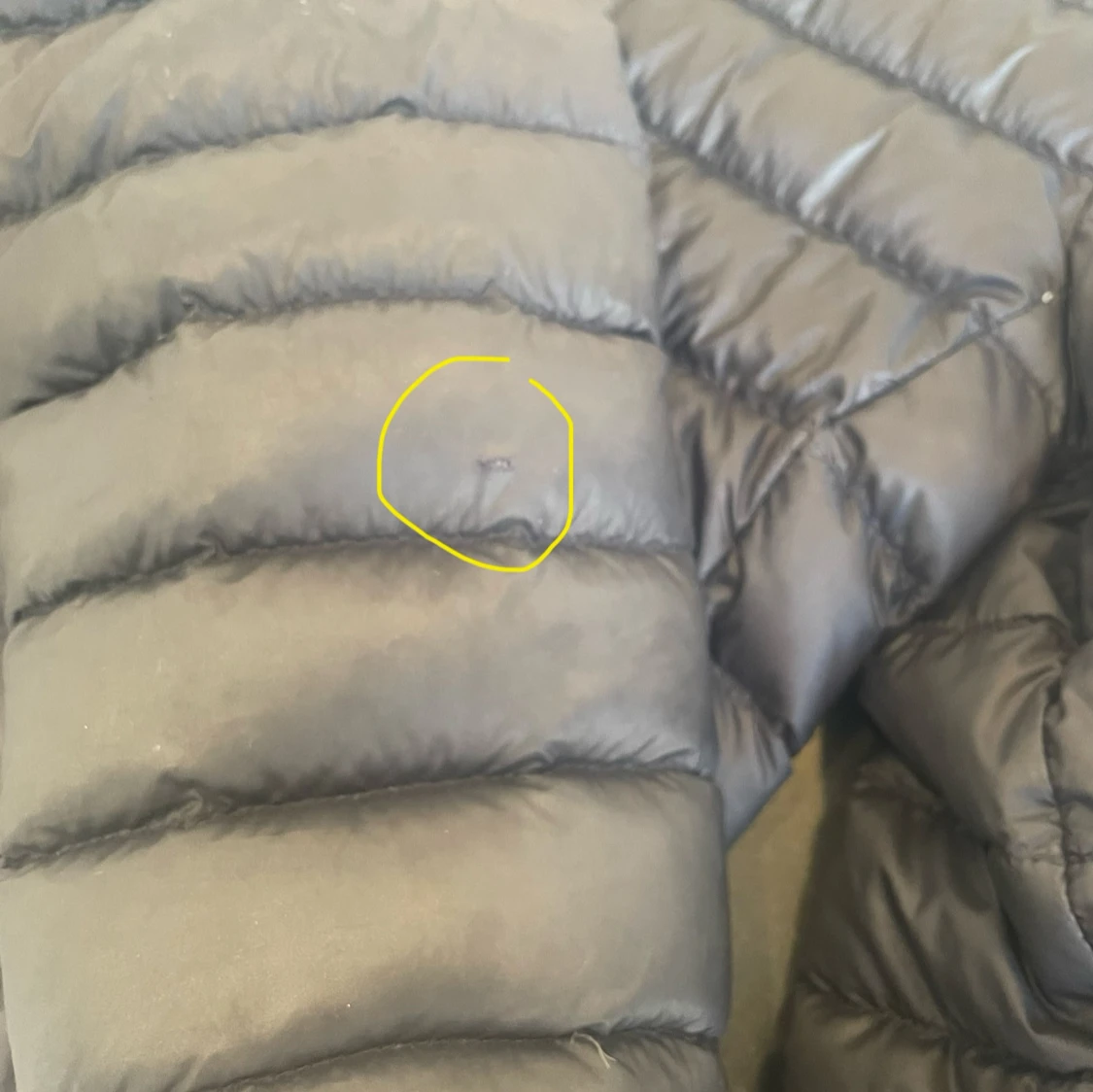 Äkta jättefin mörkblå tunn dunjacka Moncler  - 92