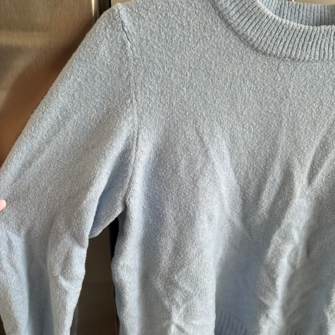 Ljusblå stickad tröja💙 - 90