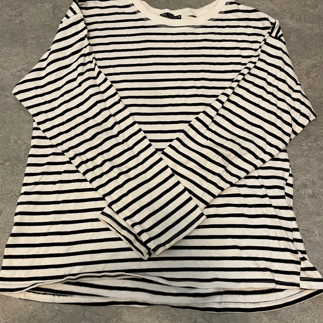 Randig långärmad tröja  - 90