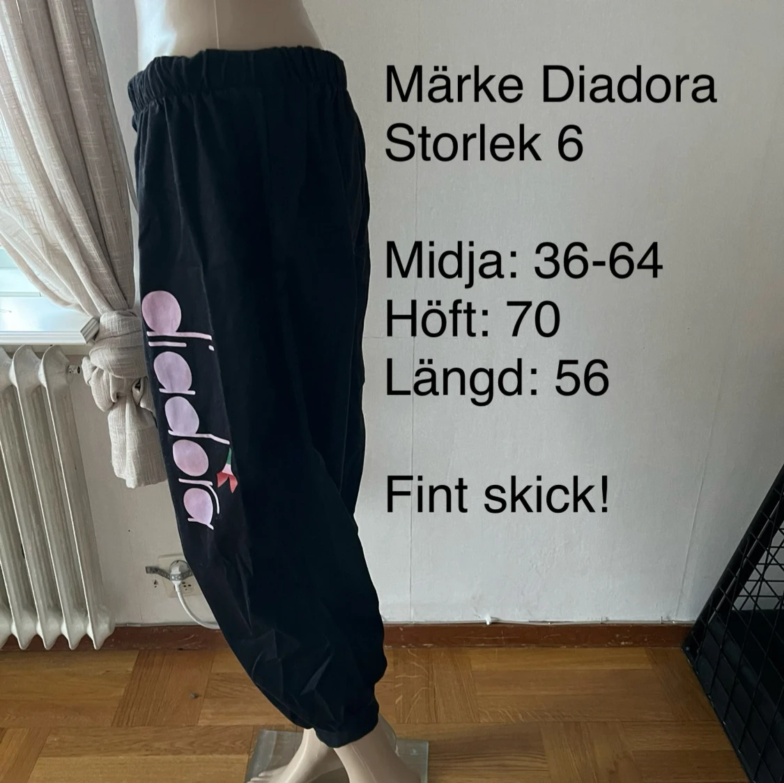 Diadora byxor 3/4 trekvartsbyxor mjukisbyxor - 91