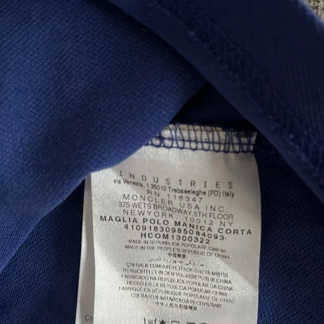 Moncler piké blå - 92