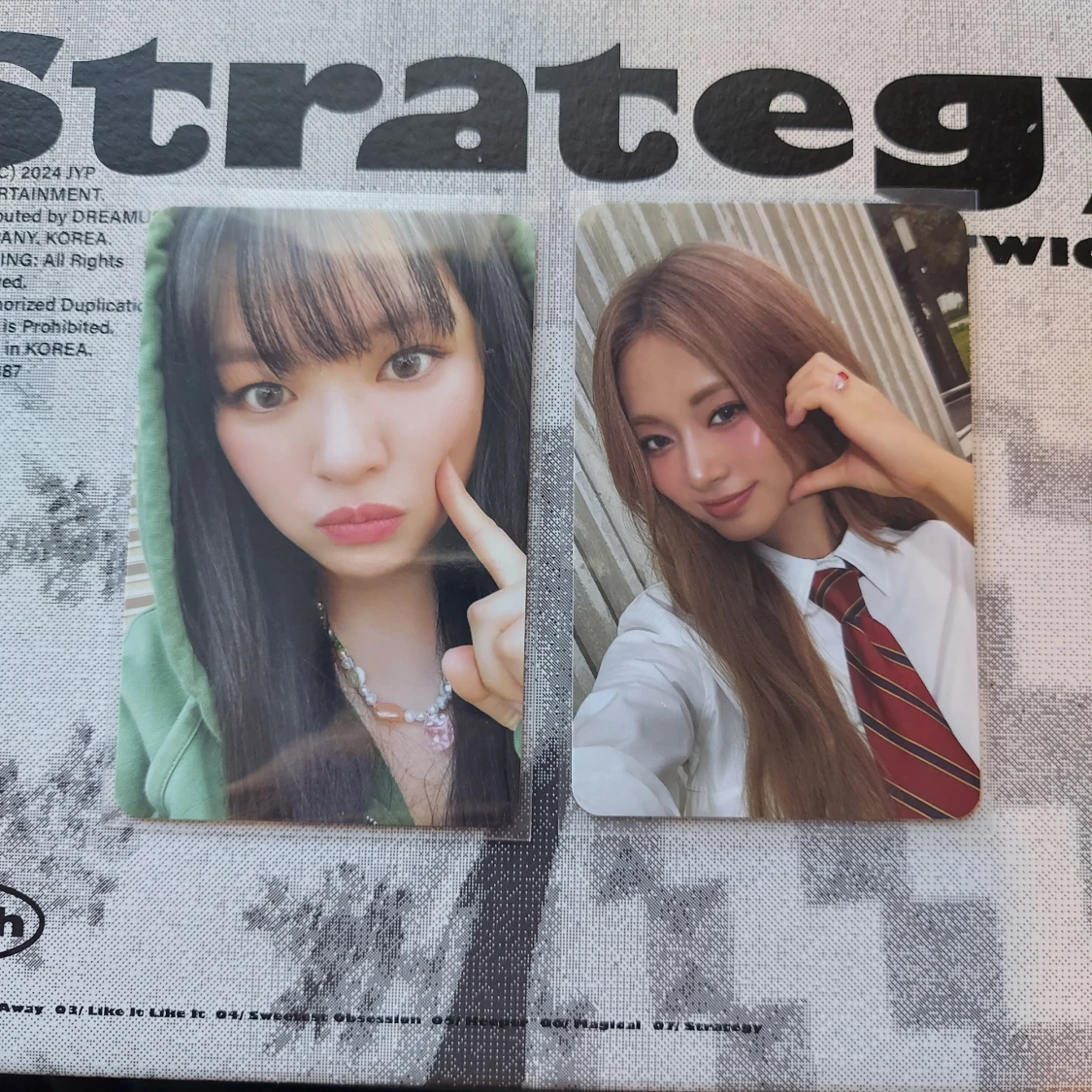 Kpop twice strategy photocards 