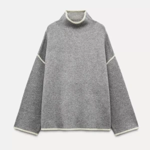 Stickad polotröja - Så snygg polotröja från zara, endast använd 2 ggr och slutsåld i storlek s🤩