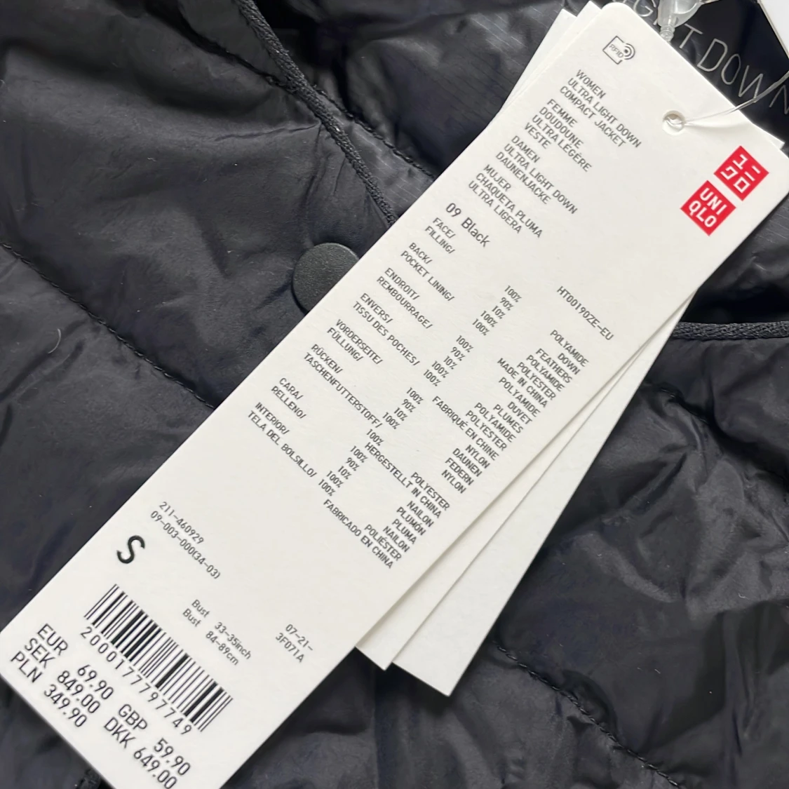 Svart dunjacka från Uniqlo - 4