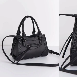 Svart väska - Nu säljer jag denna slutsålda väska från gina som är hur snygg som helst! Inte min stil längre därför kommer den inte till användning💕 den är använd en gång, defektfri 