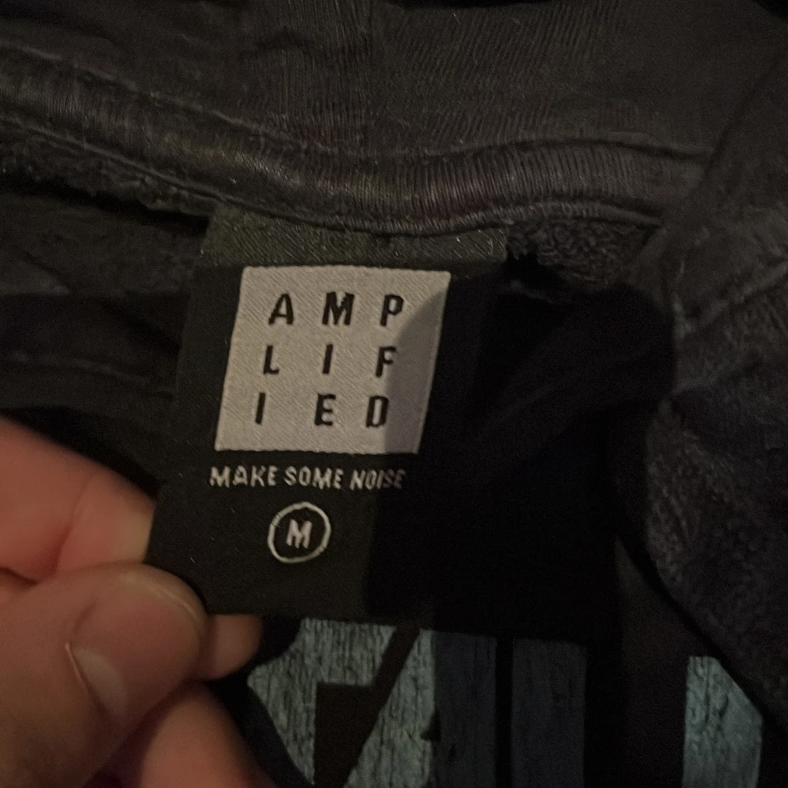 Svart Metallica hoodie från Amplified - 90