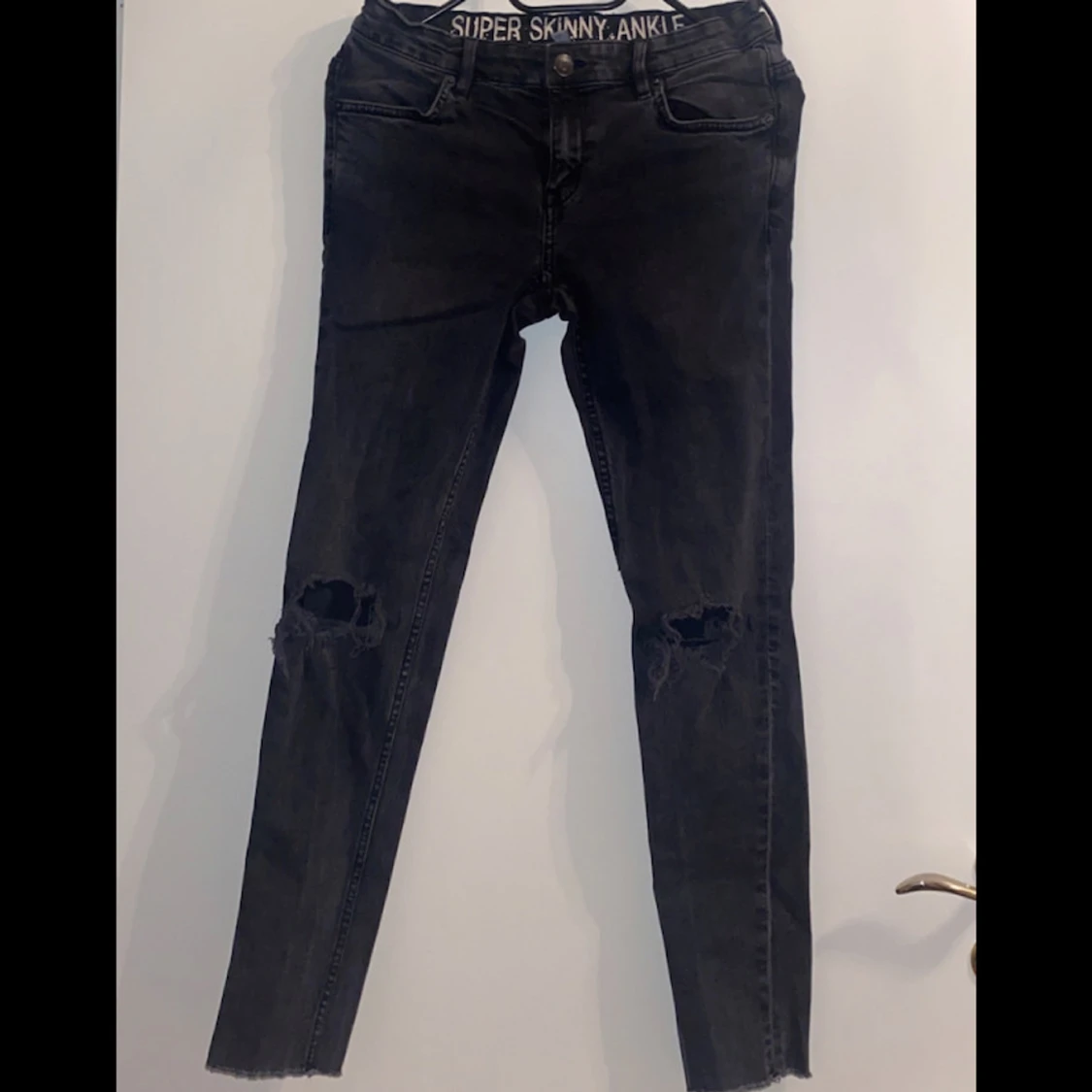 Svarta super skinny jeans