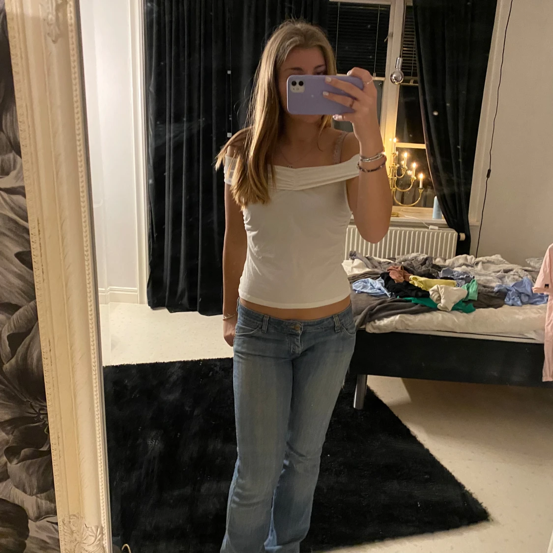 Vit offshoulder topp från Holly & Whyte